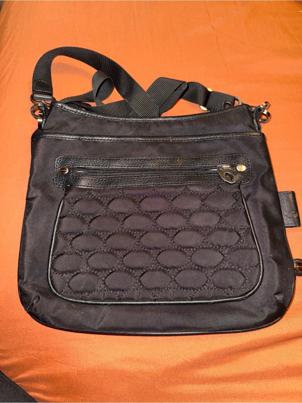 Mosey Black Quilted Crossbody Bag & Wallet